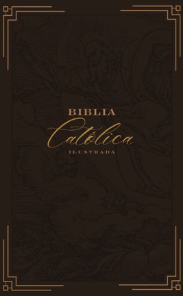 Biblia Católica Ilustrada Piel genuina Café