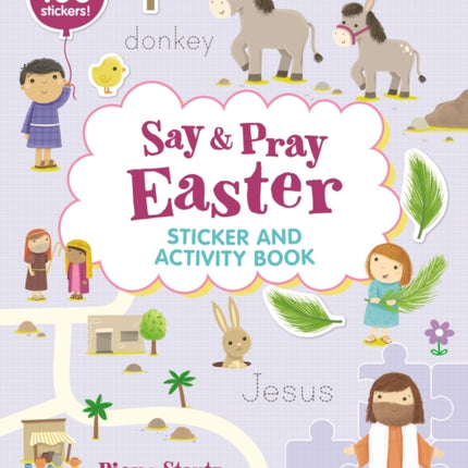 Say and Pray Bible Easter Sticker and Activity Book