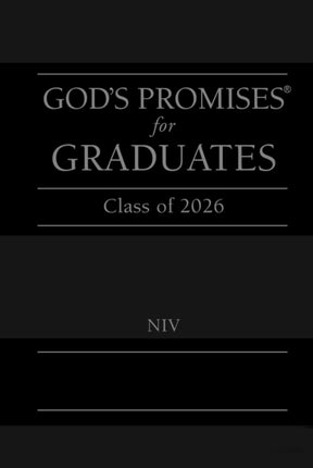 Gods Promises for Graduates Class of 2026  Black NIV