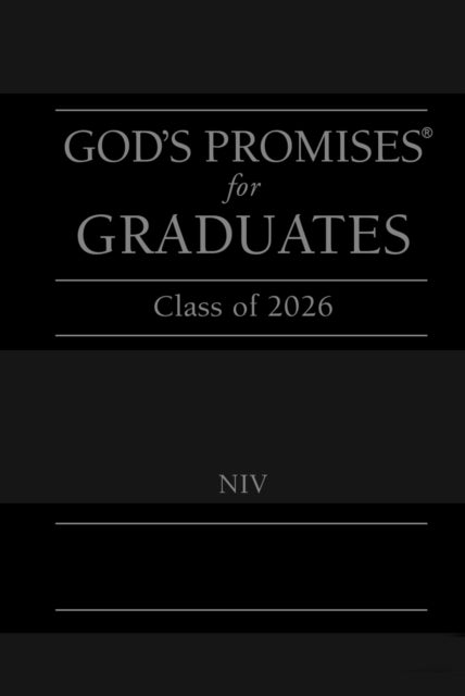 Gods Promises for Graduates Class of 2026  Black NIV