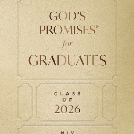 Gods Promises for Graduates Class of 2026  Gold NIV