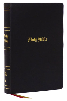 KJV Holy Bible: Super Giant Print with 43,000 Cross References, Black Genuine Leather, Red Letter, Comfort Print (Thumb Indexed): King James Version