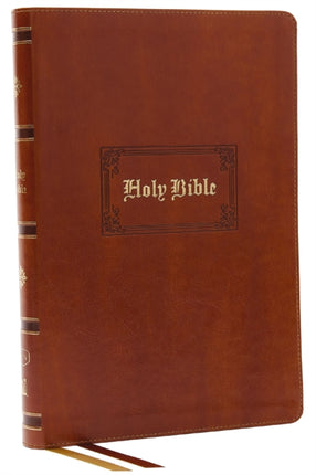 KJV Holy Bible: Giant Print Thinline, Tan Leathersoft, Red Letter, Comfort Print (Thumb Indexed): King James Version (Vintage)