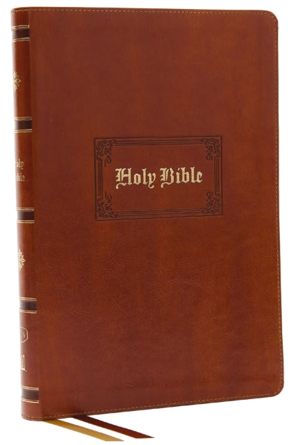 KJV Holy Bible: Giant Print Thinline, Tan Leathersoft, Red Letter, Comfort Print (Thumb Indexed): King James Version (Vintage)