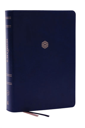 KJV, The Woman's Study Bible, Blue Leathersoft, Red Letter, Full-Color Edition, Comfort Print (Thumb Indexed): Receiving God's Truth for Balance, Hope, and Transformation