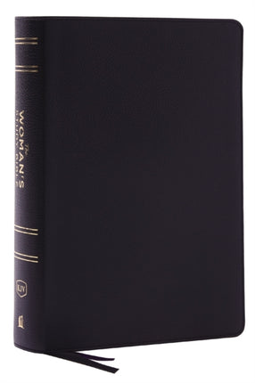 KJV, The Woman's Study Bible, Black Genuine Leather, Red Letter, Full-Color Edition, Comfort Print: Receiving God's Truth for Balance, Hope, and Transformation