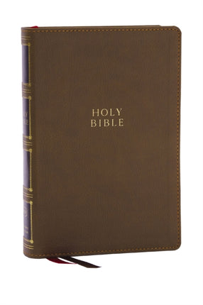 KJV Holy Bible: Compact Bible with 43,000 Center-Column Cross References, Brown Leathersoft (Red Letter, Comfort Print, King James Version)