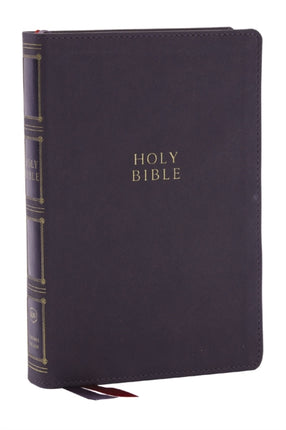 KJV Holy Bible: Compact Bible with 43,000 Center-Column Cross References, Gray Leathersoft (Red Letter, Comfort Print, King James Version)