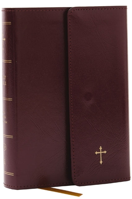 KJV Compact Bible w/ 43,000 Cross References, Burgundy Leatherflex with flap, Red Letter, Comfort Print: Holy Bible, King James Version: Holy Bible, King James Version