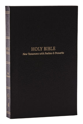 KJV, Pocket New Testament with Psalms and   Proverbs, Black Softcover, Red Letter, Comfort Print