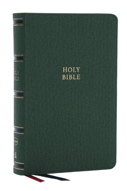 NKJV SingleColumn Reference Bible Versebyverse Green Leathersoft Red Letter Comfort Print