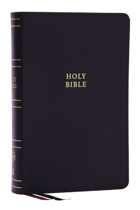 NKJV SingleColumn Reference Bible Versebyverse Black Bonded Leather Red Letter Comfort Print