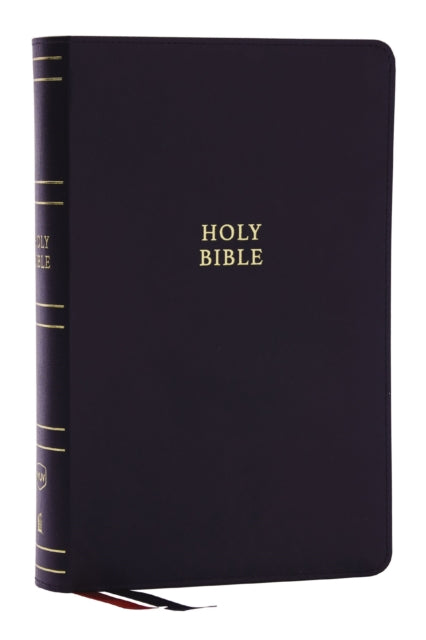 NKJV SingleColumn Reference Bible Versebyverse Black Bonded Leather Red Letter Comfort Print Thumb Indexed