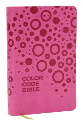 NKJV Color Code Bible for Kids Pink Leathersoft Comfort Print