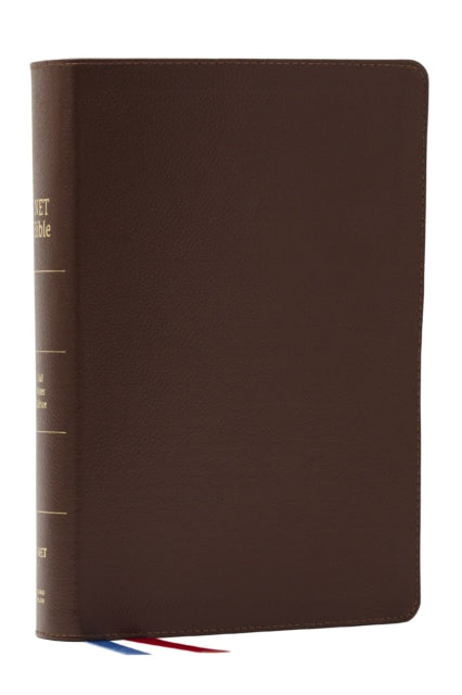 NET Bible Full Notes Edition NET Brown Genuine Leather Comfort Print Thumb Indexed