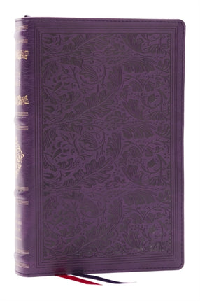 RSV Personal Size Bible with Cross References Purple Leathersoft Sovereign Collection