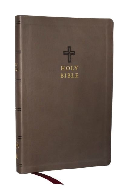 KJV Holy Bible, Value Ultra Thinline, Charcoal Leathersoft, Red Letter, Comfort Print