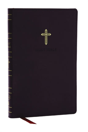 KJV Holy Bible, Ultra Thinline, Black Leathersoft, Red Letter, Comfort Print