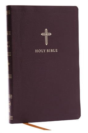 NKJV Holy Bible, Ultra Thinline, Burgundy Bonded Leather, Red Letter, Comfort Print