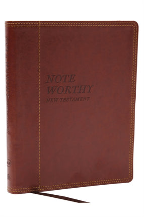 NoteWorthy New Testament Read and Journal Through the New Testament in a Year NKJV Brown Leathersoft Comfort Print