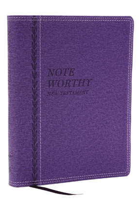 NoteWorthy New Testament Read and Journal Through the New Testament in a Year NKJV Purple Leathersoft Comfort Print