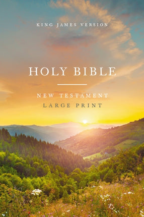 KJV Large Print Outreach New Testament Bible Scenic Softcover Comfort Print