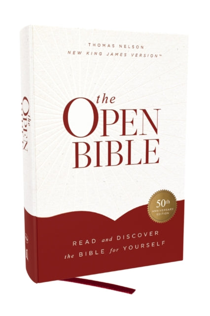 The Open Bible Read and Discover the Bible for Yourself NKJV Hardcover Red Letter Comfort Print