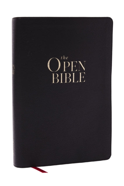 The Open Bible Read and Discover the Bible for Yourself NKJV Black Leathersoft Red Letter Comfort Print