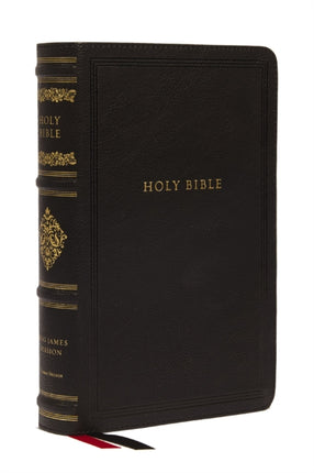 KJV Large Print Reference Bible Black Leathersoft Red Letter Comfort Print Sovereign Collection