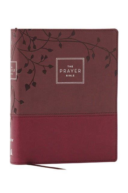 The Prayer Bible Pray Gods Word Cover to Cover NIV Burgundy Leathersoft Red Letter Comfort Print