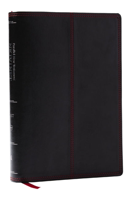 NKJVNET Parallel New Testament with NET Translators Notes Black Leathersoft Red Letter Comfort Print