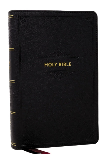 KJV Personal Size Large Print EndofVerse Reference Bible Black Leathersoft Red Letter Comfort Print