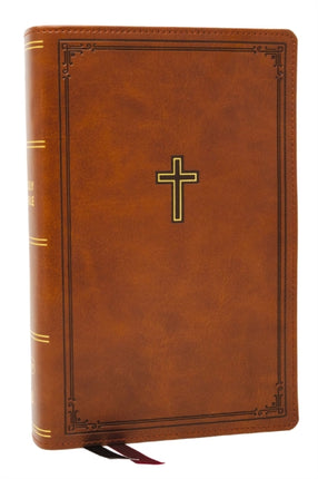 KJV Personal Size Large Print EndofVerse Reference Bible Brown Leathersoft Red Letter Comfort Print