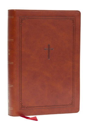 KJV Giant Print EndofVerse Reference Bible Brown Leathersoft Red Letter Comfort Print