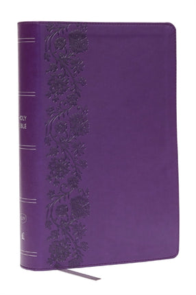 KJV Giant Print EndofVerse Reference Bible Purple Leathersoft Red Letter Comfort Print