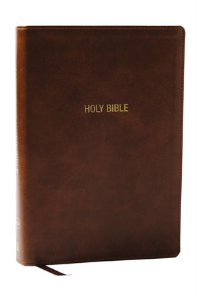 NKJV Foundation Study Bible Wide Margin Brown Leathersoft Red Letter