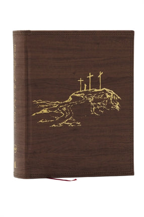 NKJV Journal the Word Bible Large Print Reflect Journal or Create Art Next to Your Favorite Verses Brown Leathersoft over Board Red Letter