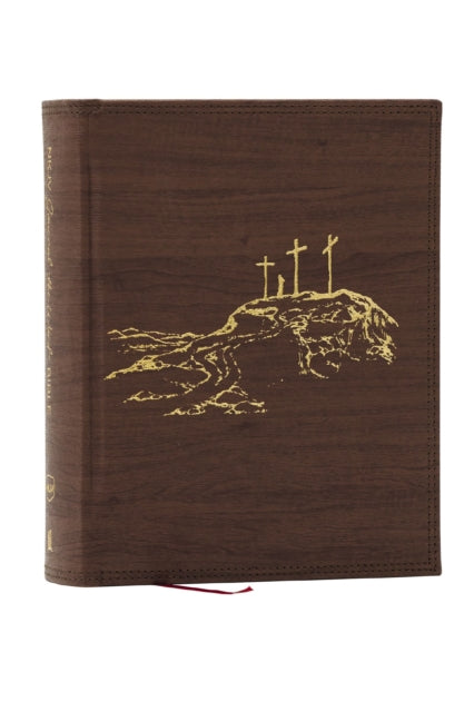 NKJV Journal the Word Bible Large Print Reflect Journal or Create Art Next to Your Favorite Verses Brown Leathersoft over Board Red Letter