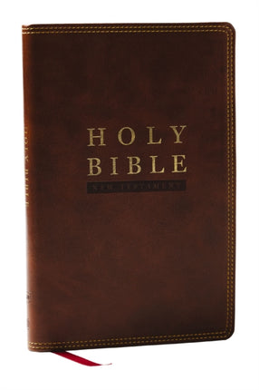 NKJV Super Giant Print New Testament Brown Leathersoft Red Letter Comfort Print