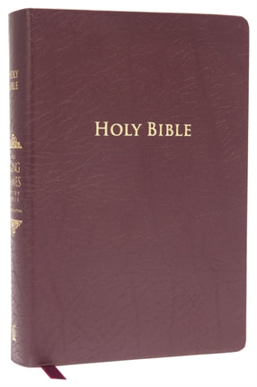 KJV Study Bible, Large Print, Bonded Leather, Burgundy, Red Letter: Second Edition