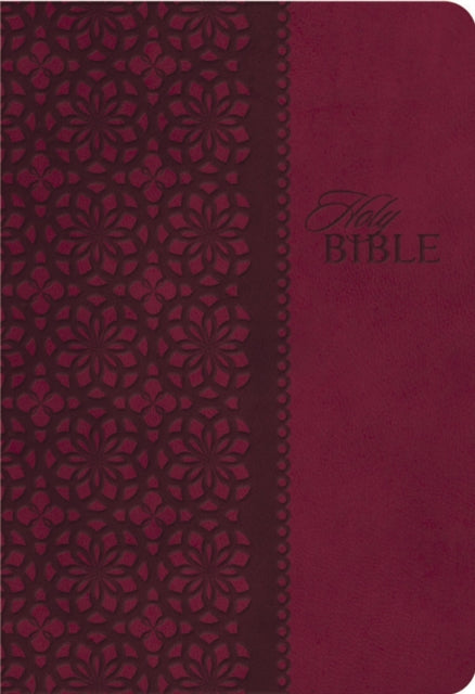 KJV Study Bible, Leathersoft, Red/Pink, Thumb Indexed, Red Letter: Second Edition