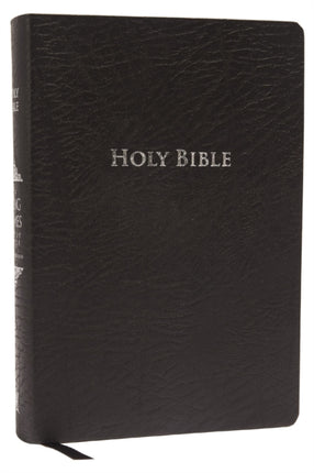 KJV Study Bible, Large Print, Bonded Leather, Black, Thumb Indexed, Red Letter: Second Edition