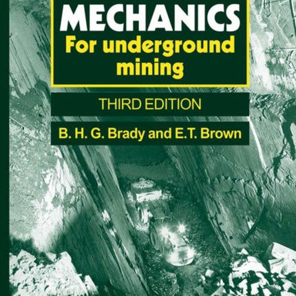 Rock Mechanics: For underground mining