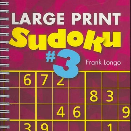 Large Print Sudoku 3