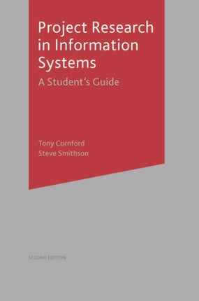 Project Research in Information Systems A Students Guide