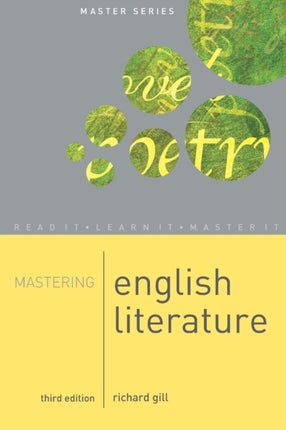 Mastering English Literature Third Edition Macmillan Master Series