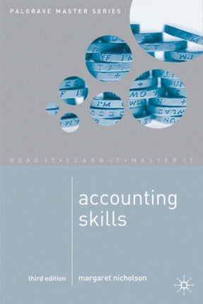 Mastering Accounting Skills Macmillan Master Series