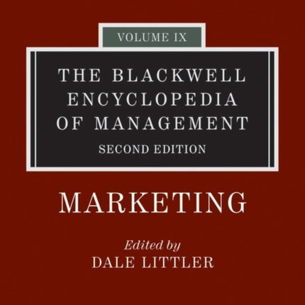 The Blackwell Encyclopedia of Management, Marketing