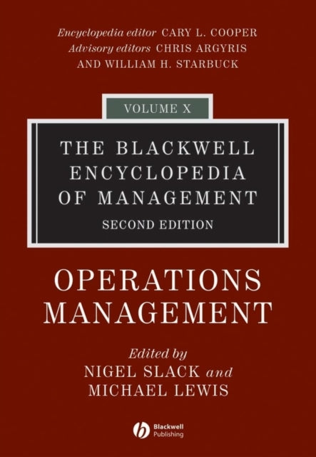 The Blackwell Encyclopedia of Management, Operations Management