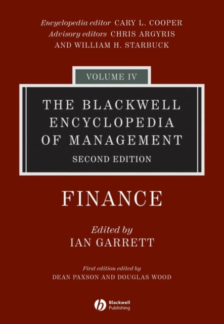 The Blackwell Encyclopedia of Management Finance